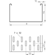 6060307 Obo MKS 130 FS Kabelrinne MKS gelocht, mit Verbinder 110x300x3000 Sta Produktbild Additional View 1 S