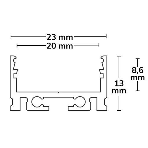 113805 Isoled Aufbauprofil Produktbild Additional View 1 L