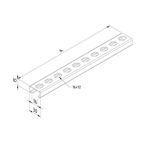 10276 Trayco SP15 150 PG Tragprofil Produktbild Front View L