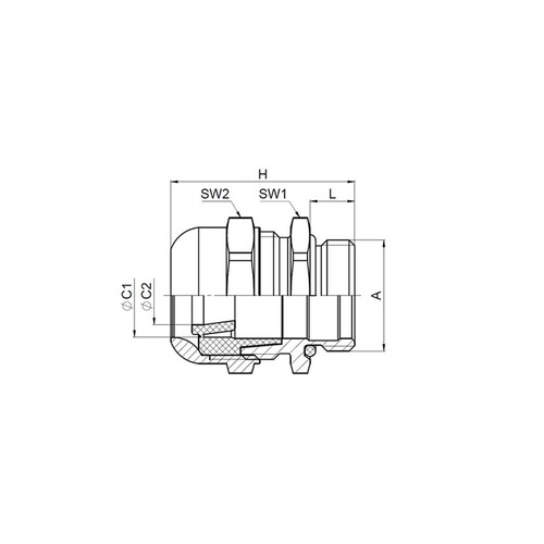 K150-1063-00 Jacob MS WADI one Kabelverschraubung M63x1,5 Produktbild Additional View 1 L