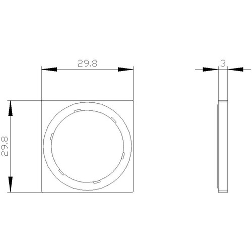 3SU1900-0AX10-0AA0 Siemens EINZELRAHMEN Produktbild Additional View 1 L