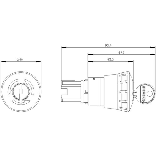 3SU1000-1HF20-0AA0 Siemens NOT HALT PILZDRUCKTASTER, 40MM, ROT Produktbild Additional View 1 L