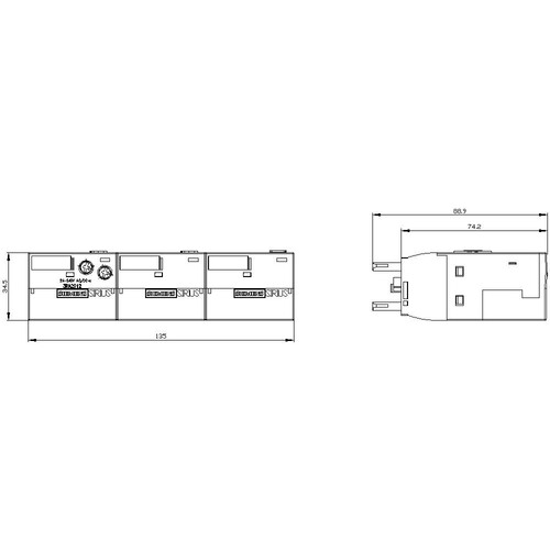 3RA2816-0EW20 Siemens KOMPLETTMODUL, STERN-DREIECK Produktbild Additional View 2 L