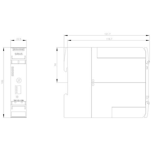 3SK1122-1CB44 Siemens SIRIUS SICHERHEITSSCHALTGERAET AD E2+2TV Produktbild Additional View 2 L