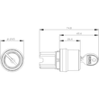 3SU1000-4BF11-0AA0 Siemens SCHLUESSELSCHALTER RONIS, O-I Produktbild Additional View 1 S