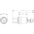 3SU1000-5HF11-0AA0 Siemens SCHLUESSELSCHALTER CES, O-I Produktbild Additional View 1 S