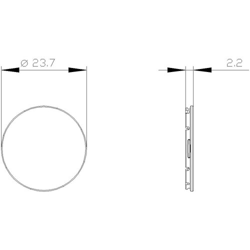 3SU1901-0FT50-0AA0 Siemens DRUCKKNOPF, FLACH, BLAU Produktbild Additional View 1 L