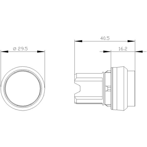 3SU1000-0BB10-0AA0 Siemens DRUCKTASTER, SCHWARZ Produktbild Additional View 1 L