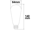 113325 Isoled E27 Vintage Line LED ST64 Birne 8W ultrawarmweiß, dimmbar Produktbild Additional View 2 S