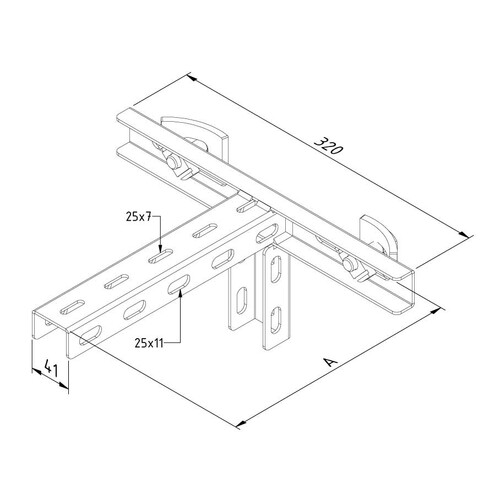 12421 Trayco BIP 400 DG Bügel I-Profil Produktbild Additional View 3 L