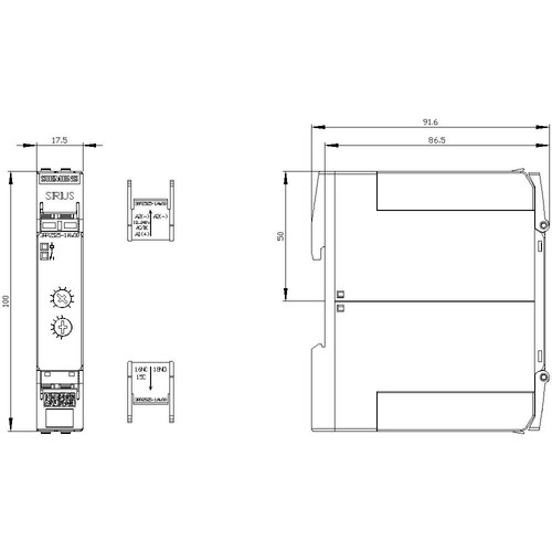 3RP2525-1AW30 Siemens ZREL ANSPRECHVER. 1WECHSLER ACDC12-240V Produktbild Additional View 2 L