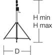 95-0060-0014.D Sonlux Kurbel Stativ Premium + Stativadapter Produktbild Additional View 3 S