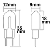 112548 Isoled G4 LED 1,2W, warmweiß Produktbild Additional View 1 S