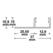 113822 Isoled LED Fliesenprofil Finish 250cm Produktbild Additional View 1 S