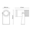 630002 SG Leuchten INTRO MINI 8W LED 4000K, 230V 600lm 15° Produktbild Additional View 1 S