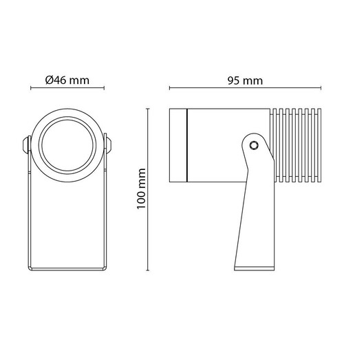 630002 SG Leuchten INTRO MINI 8W LED 4000K, 230V 600lm 15° Produktbild Additional View 1 L