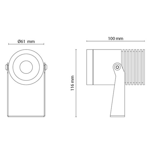 630006 SG Leuchten INTRO MIDI 15W LED 4000K, 230V 1300lm 10° Produktbild Additional View 1 L