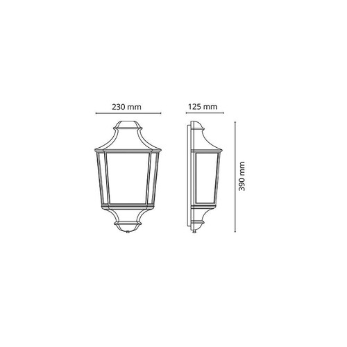 614120 SG Leuchten HAMLET schwarz E27 CFL Produktbild Additional View 1 L