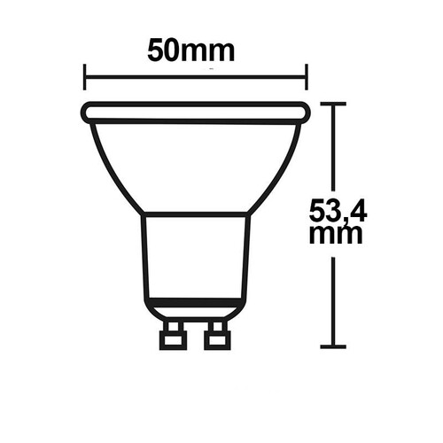 113759 Isoled GU10 3W 270° opal weiß LED Leuchtmittel Produktbild Additional View 2 L