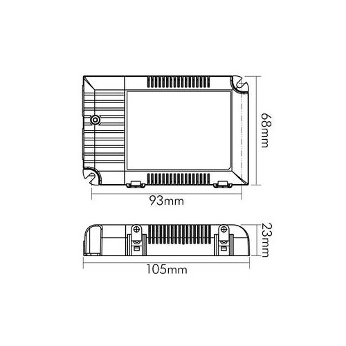 8980260350 Nobile EL 25 Uni 350 1050 dim DALI Produktbild Additional View 1 L