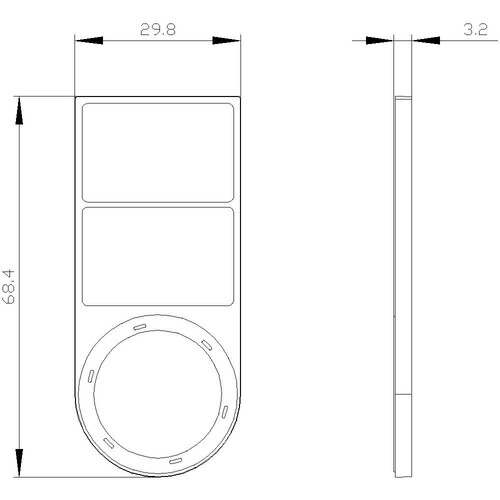 3SU1900-0BQ10-0AA0 Siemens SCHILDTRAEGER Produktbild Additional View 1 L