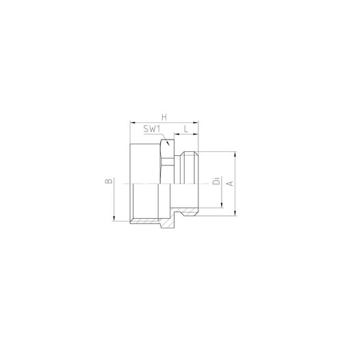 06311M16MU Jacob MS Zwischenstutzen  M16/PG11 Produktbild Additional View 1 L