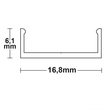 113641 Isoled Befestigungsleiste für Montageprofile, 10cm, gebohrt Produktbild Additional View 1 S