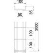 6000062 Obo GRM 35 100 G Gitterrinne GRM 35x100x3000 Stahl galvanisch verzinkt Produktbild Additional View 1 S