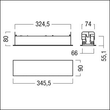 42186016 Zumtobel PURESIGN/COMSIGN 150 P MRC E1D SRE Sicherheitszeichenleuchte Produktbild Additional View 1 S