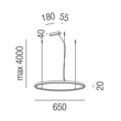 67566/65-TRIAC-SWW Leuchtwurm ONERING LED 28W 3000K 2240lm Produktbild Additional View 1 S