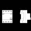 5SV3647-4 Siemens FI Schutzschalter 4P. 80A, 300mA (80/4/0.3A) Typ B Produktbild Additional View 2 S