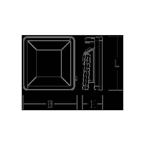 83-01000-0006 Sonlux Gladiator SL I 40W 4000lm 5000K 5m Zuleitung Produktbild Additional View 2 L