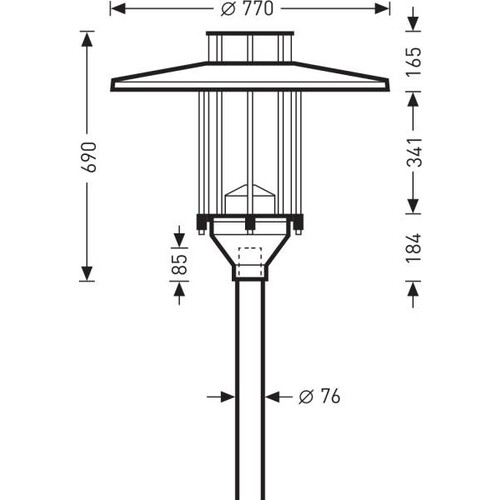 6720840 Trilux 9821 RB6L LRA/1500 730 2G1S ET Produktbild Additional View 2 L