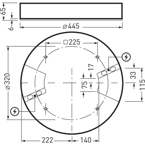 6984340 Trilux Onplana D11 OTA25 3000 830 ET EB3 26 Produktbild Additional View 2 L