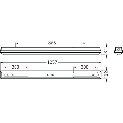 7117240 Trilux OleveonF 1.2 B 2300 840 ET Produktbild Additional View 2 L