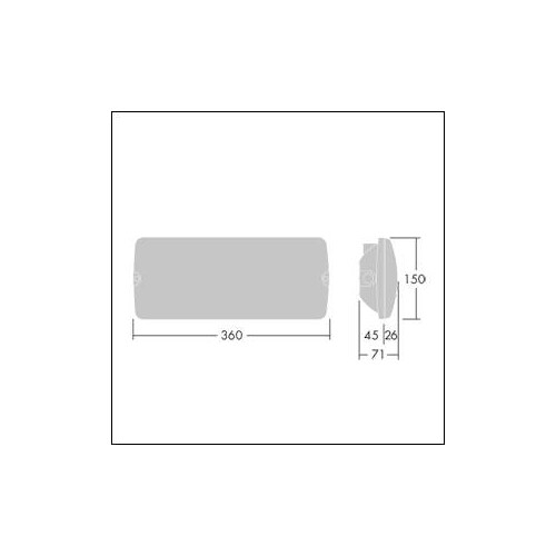 96629766 Thorn Voyager Solid L MS E3D S WH LED-Notlichtleuchte Produktbild Additional View 1 L