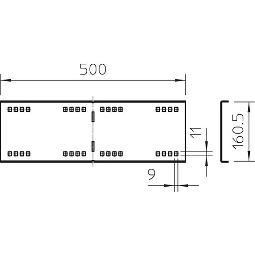 6227832 Obo WRWVK 160 FS Winkelverbinder für Weitspann System 160 160x500 Stahl  Produktbild Additional View 1 L