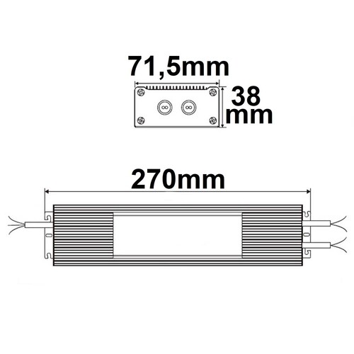 113708 Isoled LED Trafo 24V/DC, 0 300W, IP66 Produktbild Additional View 1 L