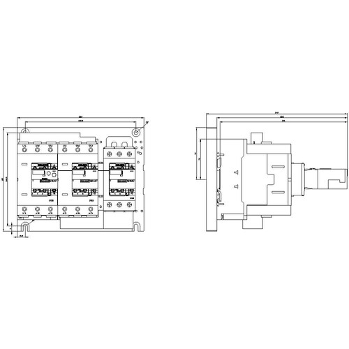 3RA2445-8XF32-1NB3 Siemens Stern Dreieck Komb.,75 kW/400V,ACDC20-33 Produktbild Additional View 2 L