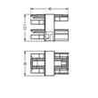 770-607 Wago Verteiler 1 x Stecker / 3 x Buchse 3 polig, schwarz Produktbild Additional View 1 S