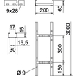 6209721 Obo LCIS 620 3 FT Kabelleiter Sprosse gelocht, geschweißt 60x200x3000 Produktbild Additional View 1 S