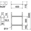 6209824 Obo LCIS 1140 6 FT Kabelleiter Sprosse gelocht, geschweißt 110x400x600 Produktbild Additional View 1 S