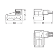 893-269 Wago Abgriffmodul 2 polig für Steckverbinder KNX Kodierung F, lichtgr Produktbild Additional View 1 S