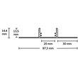 113828 Isoled LED Trockenbau T Profil 20, 200cm Produktbild Additional View 1 S