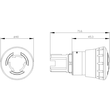 3SU1051-1HB20-0AA0 Siemens BEL. NOT HALT PILZDRUCKTASTER, 40MM, ROT Produktbild Additional View 1 S