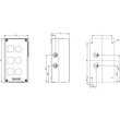 3SU1803-0AA00-0AB1 Siemens GEHAEUSE KUNSTSTOFF, 3 BEFEHLSSTELLEN Produktbild Additional View 1 S