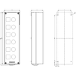 3SU1856-0AA00-0AB1 Siemens GEHAEUSE METALL, 6 BEFEHLSSTELLEN Produktbild Additional View 1 S