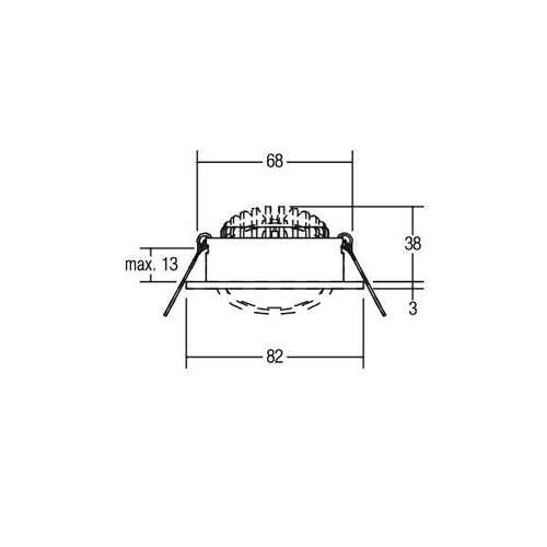 39261023 Brumberg LED Einbaustrahler LED EBS 7W m.Konv.Ph.Dim Produktbild Additional View 1 L