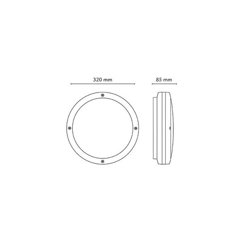 633826 SG Leuchten DISCOS graphit 2xE27 CFL, mit Sensor (HF) Produktbild Additional View 1 L