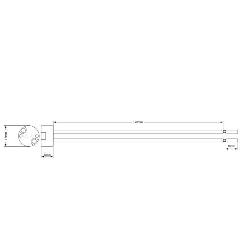 111255 Isoled NV Fassung, Keramiksockel MR16/GU5,3   12V Produktbild Additional View 1 L